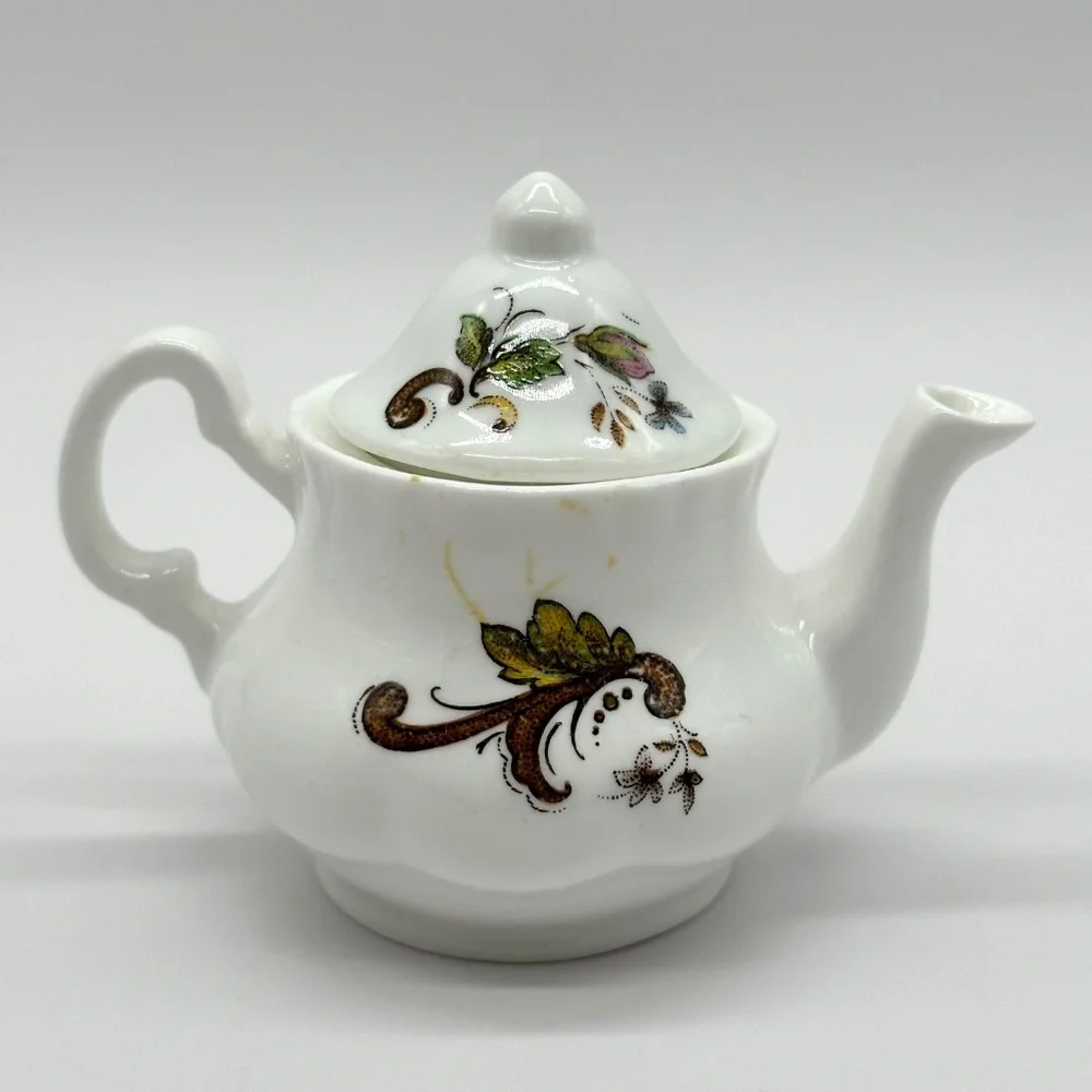 Vintage Crownford Made In England Fine Bone China Miniature Tea Set Cats